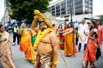 telangana community in London, telangana community in London, over 800 nris participate in bonalu festivities in london organized by telangana community, Handloom