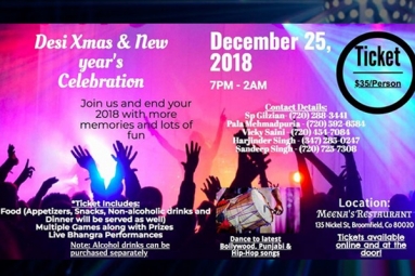 Desi Xmas &amp; New Years Celebration 2019