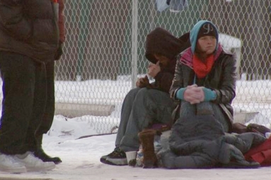 Homeless Man Finds Support In Freezing Temperatures in Denver