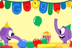 google penguin doodle, christmas google doodle, google doodle marks new year s eve with a pair of cute elephants, Penguin