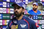 KL Rahul runs, IPL 2024, kl rahul s interesting remark on rohit sharma, Suniel shetty