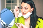 face masks, brows, how to wear makeup with a facemask, Dermatology