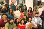 Mega heroes Christmas latest, Allu Arjun, mega heroes bond over christmas party, Allu sirish