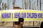 Norway takes custody of child, Oslo, norway takes custody of child nri parents protest, Nri parents