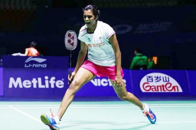 P V Sindhu lifts 1st super series premier title! P V Sindhu lifts 1st super series premier title!