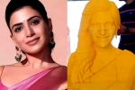Samantha latest, Samantha latest, samantha gets a temple from her fan, Myositis