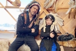 Shah Rukh Khan trolled, Shah Rukh Khan memes, shah rukh khan and his son abram trolled for sporting native american war bonnets, Cultural appropriation