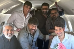 Chiranjeevi YS Jagan news, Tollywood with YS Jagan, megastar and team flies to vijayawada to meet ys jagan, Begumpet