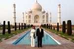 India visit, Melania Trump, president trump and the first lady s visit to taj mahal in agra, Melania trump